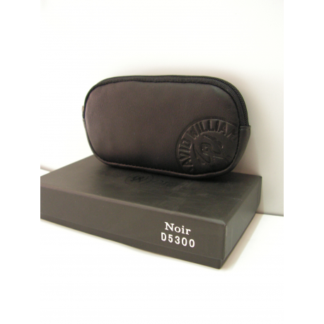 Portefeuille en cuir noir 3 volets"Arthur&Aston"