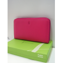 Compagnon en cuir fushia"Francinel"