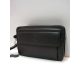 Pochette en cuir noir"Francinel"