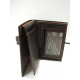 Petit portefeuille en cuir marron"Arthur&Aston"