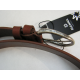 Ceinture en cuir chataigne "Manna"