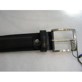 Ceinture en cuir noir"Manna"