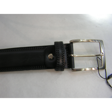 Ceinture en cuir noir"Manna"