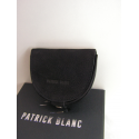 Porte monnaie fer a cheval en cuir noir "Patrick Blanc"