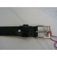 Ceinture en cuir noir "J.L.Foures"