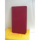 Porte chequier en cuir rouge"francinel"