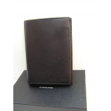 Portefeuille en cuir noir ,3 volets , 7 cartes "Arthur&Aston"