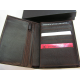 Portefeuille en cuir noir ,3 volets , 7 cartes "Arthur&Aston"