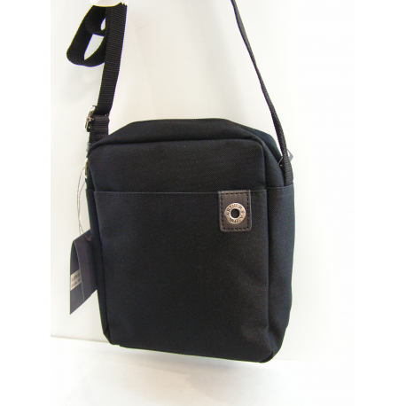 Sacoche en cuir souple noir"Arthur&Aston"