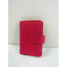 Porte carte en cuir orange"Adapell"