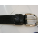 Ceinture en cuir noir "Manna"