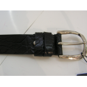 Ceinture en cuir noir  "Manna"