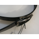 Ceinture en cuir noir "Manna"