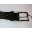 Ceinture en cuir marron "J.L.Foures"