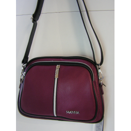 Grand sac en cuir prune "Manna"