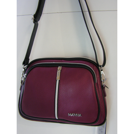 Grand sac en cuir marron  "Manna"