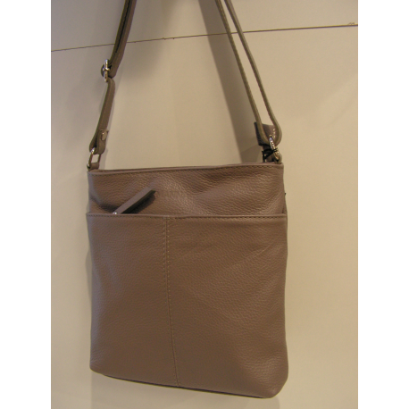 Sac en cuir souple vert "Manna"