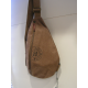 Sac monobretelle en toile noir simple "David William"
