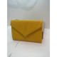 Portefeuille en cuir moutarde et taupe "Adapell"