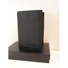 Portefeuille en cuir noir ,3 volets "Arthur&Aston"