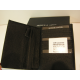Portefeuille en cuir noir ,3 volets "Arthur&Aston"