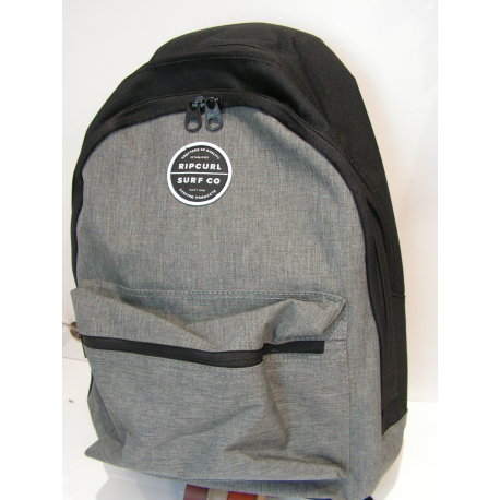 Sac a dos double gris et noir  "Rip Curl"