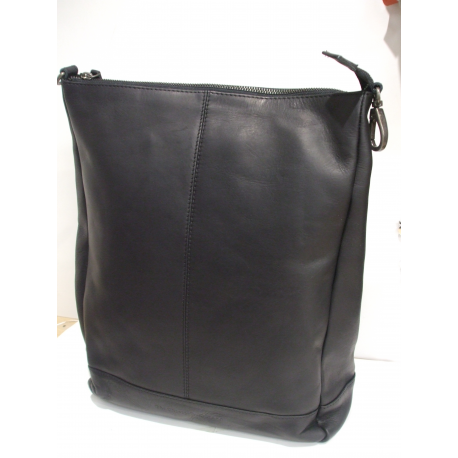 Sac a dos en cuir noir" The chesterfield Brand"