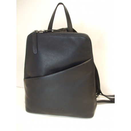 Sac a dos en cuir noir A4" The chesterfield Brand"