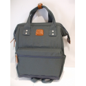 Sac a dos en toile gris "Snowball"