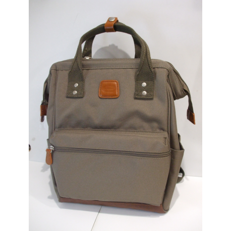 Sac a dos en toile gris "Snowball"