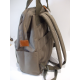 Sac a dos en toile gris "Snowball"