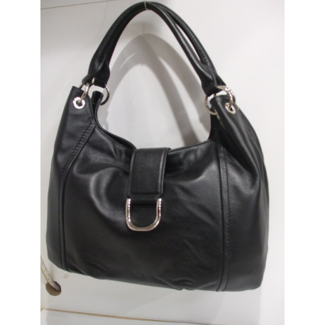 Sac en cuir noir "Francinel "