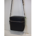 Petit sac en cuir noir "Mia & Joy "