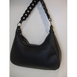 Sac en cuir noir "Mia & Joy "