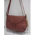 Sac en cuir vieux rose "the bagging co "