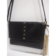 Petit sac en cuir  lisse noir "the bagging co "