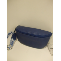 Sac banane en cuir bleu "Francinel"