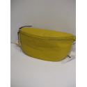 Sac banane en cuir jaune "Francinel"