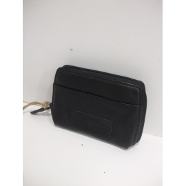 Porte monnaie en cuir noir "the bagging co"