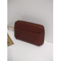 Porte monnaie en cuir marron"the bagging co"