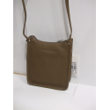 Petit sac en cuir taupe "Arthur et Aston"