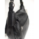 Sac en cuir noir "Arthur et Aston"