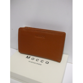 Porte monnaie en cuir vert "Mocca"