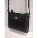 Sac en cuir noir "Arthur et Aston"