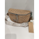 Sac banane en synthétique naturel finition camel"Mia Joy"