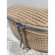 Sac banane en synthétique naturel finition camel"Mia Joy"