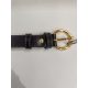 Ceinture en cuir noir "Ced "