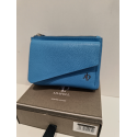 Porte monnaie  en cuir bleu" "Adapell"