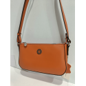 Sac porté travers en cuir orange "Francinel "
