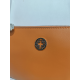 Sac porté main en cuir orange "Francinel "